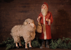santa and sheep